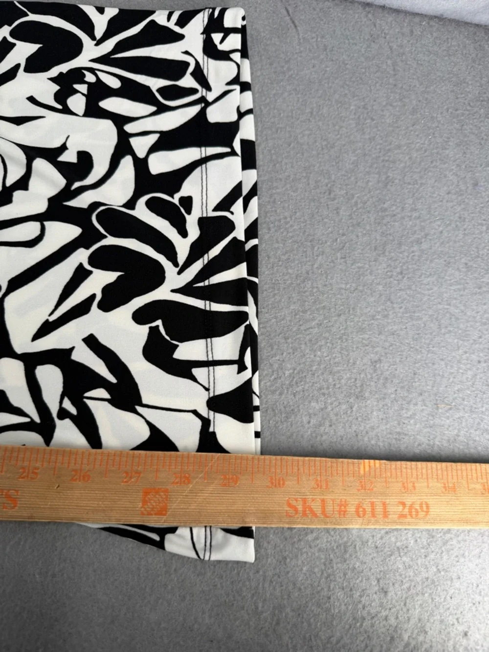 Three Dots Pants Womens L Black White Print Palazzo Resortwear Boho Comfy NWT - Picture 10 of 13